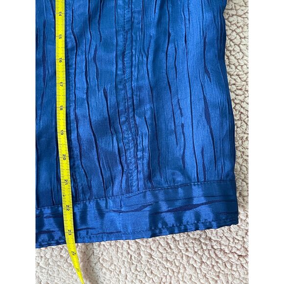 Ruby Rd. Women's Petite Blue Cropped textured Jacket Size 14 - Picture 6 of 6